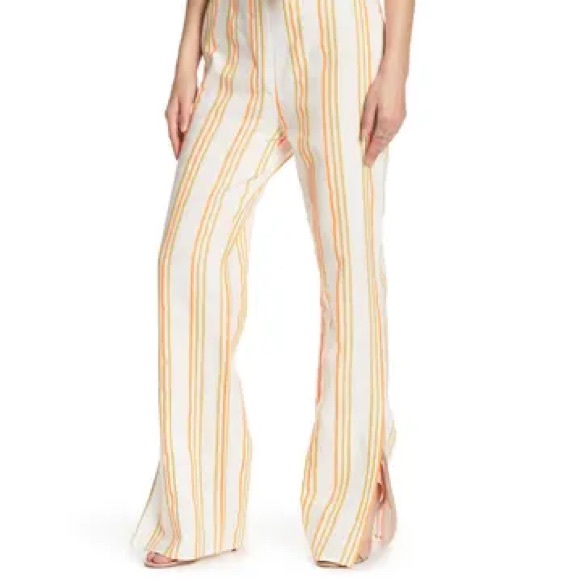 NWOT KENDALL AND KYLIE Tie Front Stripe Jumpsuit - Picture 3 of 10